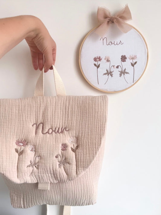 Le sac Ă  dos - motif fleurs