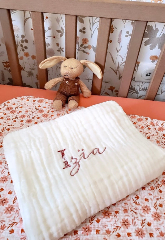 Couverture bébé en gaz de coton (légère)