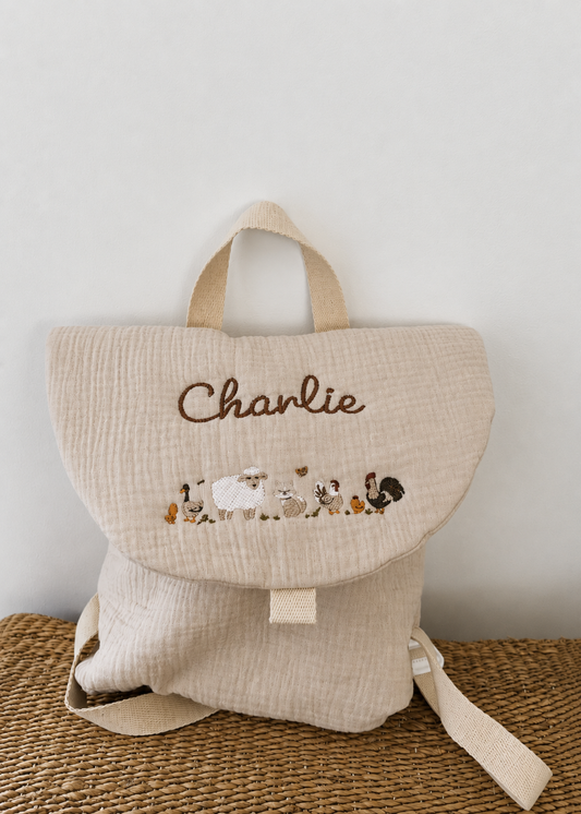 Le sac à dos - motif animaux