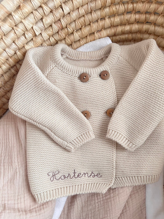 Gilet en maille 0-3 mois