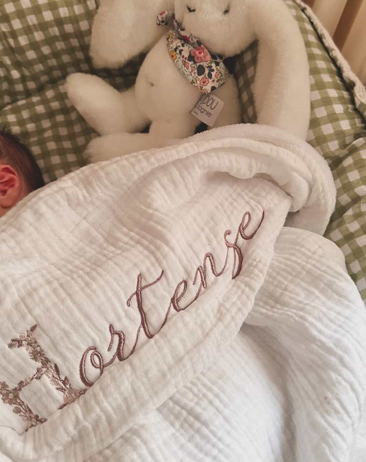 Couverture gaz de coton/polaire