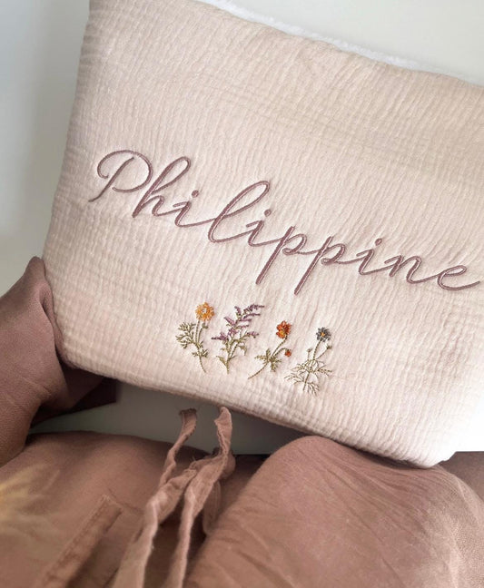 Couverture gaz de coton/polaire